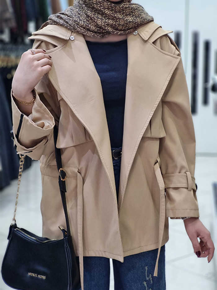 بارانی استین نوار کد1926